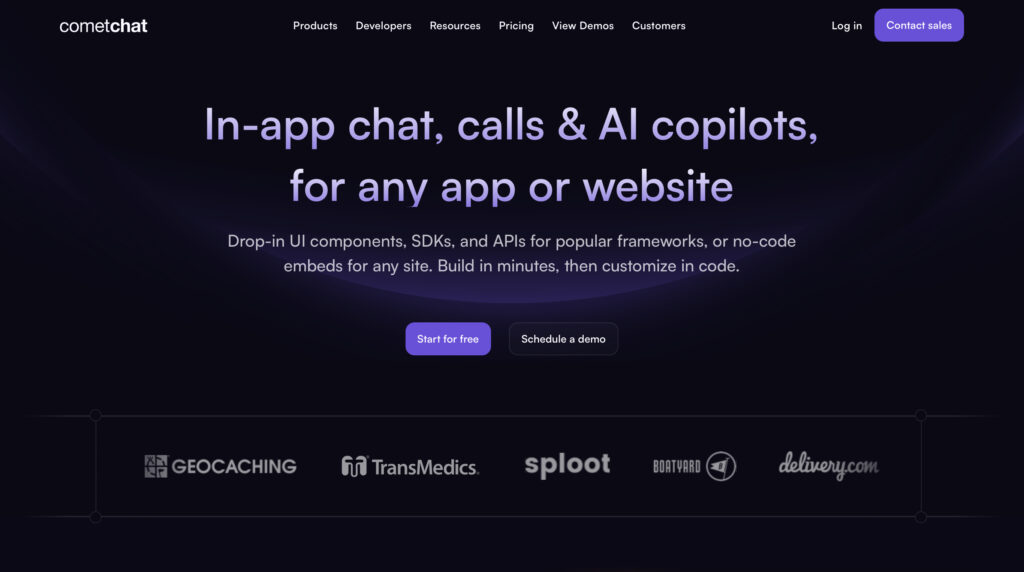 CometChat review2026 dashboard