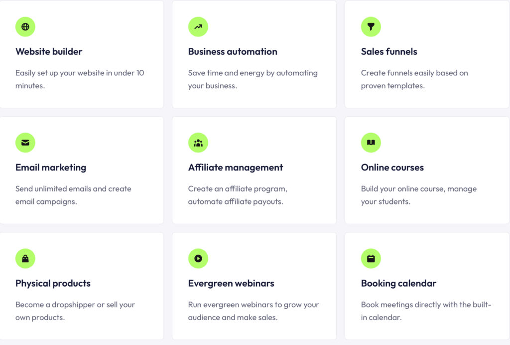 Systeme.io vs ClickFunnels comparison showing ClickFunnels sales funnel dashboard with funnel steps and page builder interface